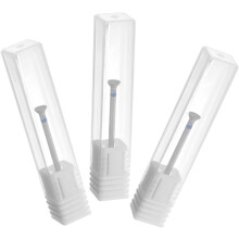 Juego de 3 brocas de diamante para remover cutículas, limar, pulir y eliminar piel muerta. Herramienta de manicura compacta.