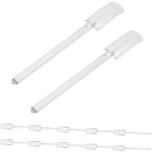 32pcs Nail Plate Display Stand Rod False Nail Sample Sticks for Practice Tips Art Supplies