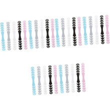 30pcs Black Decompression Strap Extender Jaw Strap Hanging Hook Accessories