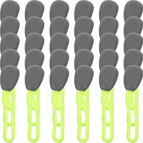 30pcs Simple Zipper Pull Tab Zipper Head for Coats Clothing Luggage Replacement Pulls