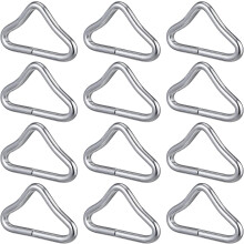 30 connettori a fibbia triangolare in metallo per cinghie, ricambi per trampolino