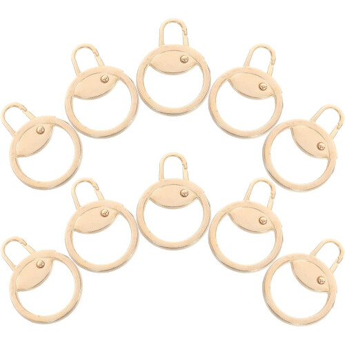 30Pcs Detachable Metal Zipper Pulls Replacement Tabs