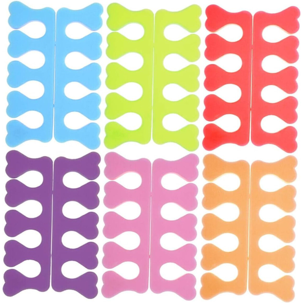 Hkhbjs Pink/Purple/Blue 36Pcs Manicure Toe Separator Nail Art Divider Sponge Material Toe Spacers For Pedicure Nail Tools Accessories