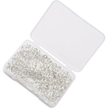 Set di 300 accessori per ciondoli fai-da-te in ferro argentato per la creazione di gioielli creativi, forniture per arti e cucito
