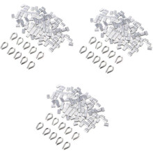 3pcs Aluminum Steel Wire Crimps Set Includes Wire Sleeves and Cable Collars