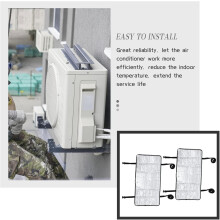 Lot de 2 housses imperméables pour unité centrale extérieure de climatiseur, protection solaire