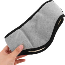 2pcs ajustável cinza insonorizante auriculares com tampas de ouvido térmico à prova de vento e máscaras de olho do sono