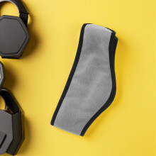Lot de 2 cache-oreilles gris réglables et insonorisés avec protections thermiques et coupe-vent et masques de sommeil