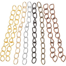 300 Stück Verlängerungsketten aus Eisen für Halsketten und Armbänder zum Selbermachen von Schmuck, dekorativ