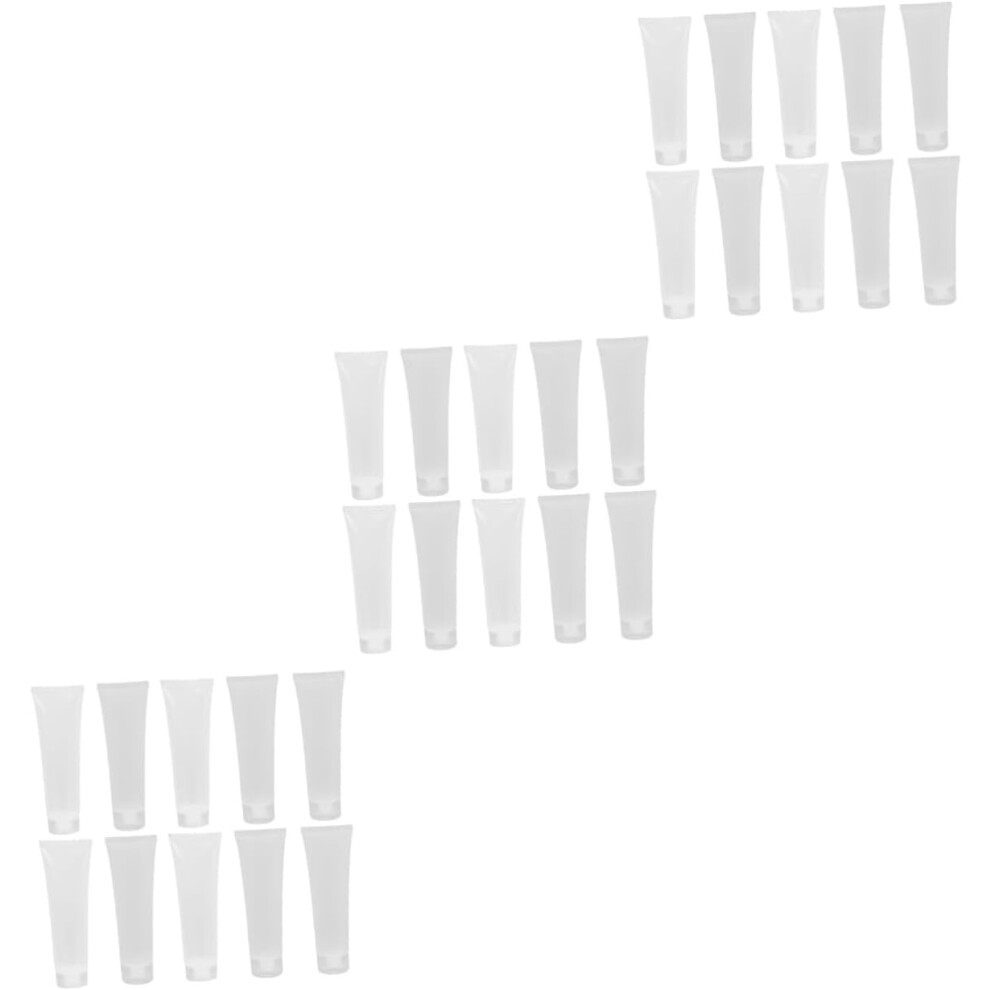 Hkhbjs 30Pcs Leakproof Refillable Travel Bottles Plastic Squeezable Jars Tsa Compliant For Shampoo Lotion