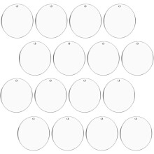 30 Acryl-Rundrohlinge für Schlüsselanhänger, DIY-Dekorationen, tragbare Acrylscheiben zum Basteln und für Anhängerzubehör