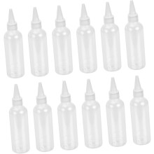 30 Stück Haarfärbemittel-Applikatorflaschen aus PE mit spitzer Spitze für einfaches Auftragen der Flüssigkeit, zufällige Farbe