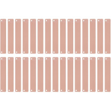 30-teiliges Set aus roségoldenen Kupferanhängern – Zubehör für die Herstellung von Halsketten und DIY-Anhängern