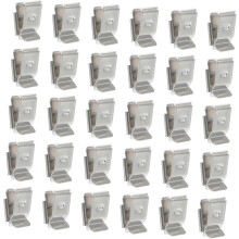 30 Stück Photovoltaik-Kabelklemmen, Solarpanel-Kabelclips, Anhängerrahmen-Drahtclips zum Verstecken