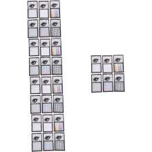 30 vellen glanzende acryl gezichtsstickers met edelstenen voor make-up, oogmake-upsteentjes voor feestdecoraties en feestelijke gelegenheden.