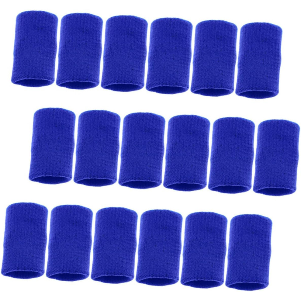 Hkhbjs Blue 30Pcs Nylon Sports Finger Guard Finger Protectors Nonslip Covers Sleeves