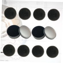 1 Set Make-up-Pinselreinigungsschwämme, schnelltrocknend, Reinigungsbox, einlagige Ersatzschwämme