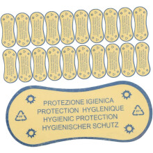 30Pcs Adhesive Swimwear Protective Liners Blue 4.8X11Cm Panty Hygiene Stickers for Swimsuits