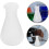 2pcs Plastic Laboratory Conical Flasks 250ml Capacity Each, White Color 1