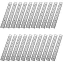 30pcs Ferramenta de medição de precisão de borda reta de metal multifuncional da régua inoxidável