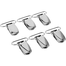 30 Stück Metall-Hosenträgerclips in Entenschnabelform, rutschfeste Gurtverschlüsse mit Gummigriff, 25 mm verstellbare Schnallen