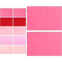 30 stuks vilten vellen van 20x30 cm in rood-roze uitvoering, niet-geweven knutselvilt voor doe-het-zelf patchwork naaiprojecten