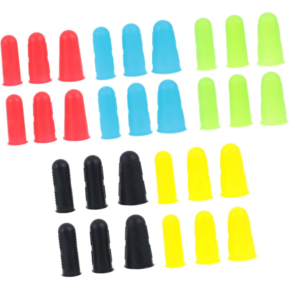 Hkhbjs Silicone Finger Protectors 30Pcs Thermal Insulation Finger Sleeves With Textured Tips