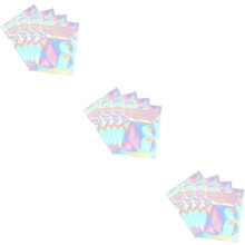 300pcs Plastic Jewelry Packing Bag Stylish Zipper Bag for Home Party Store Use Flashing Plastic Jewelry Pouches