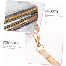 Saco de lavagem portátil de 2pcs delicado saco de higiene pessoal de glitter para uso doméstico do acampamento do ginásio de viagem