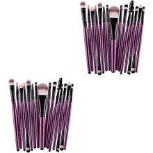 30-teiliges Make-up-Pinselset mit Kunststoffgriff und Nylonborsten für professionelles Auftragen von Rouge und anderen Kosmetikprodukten