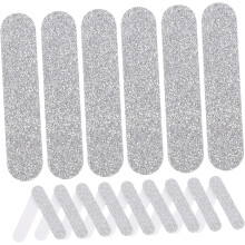 30 glitter nagelvijlstrips voor natuurlijke en acrylnagels, draagbaar manicure- en pedicuregereedschap voor teen- en teenverzorging