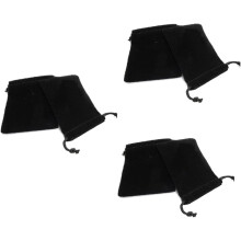 3-delige set opbergtasjes met trekkoord voor sieraden, gemaakt van fluweel, ideaal voor op reis en dagelijks gebruik om je accessoires te organiseren.