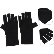 Nail Lamp Gloves Sunscreen Half-finger Manicure Gloves Breathable and Comfortable for Nail Art