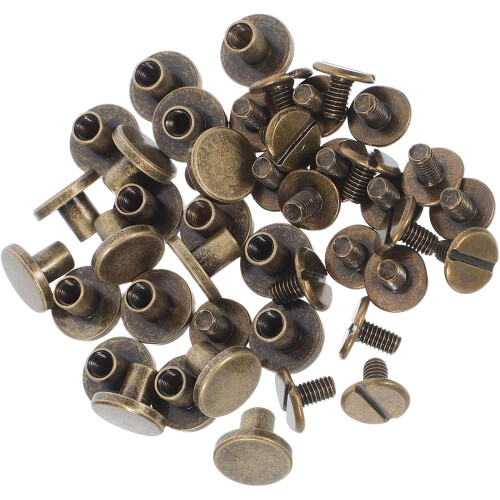 30 rivets métalliques pour reliure d'accessoires de journal
