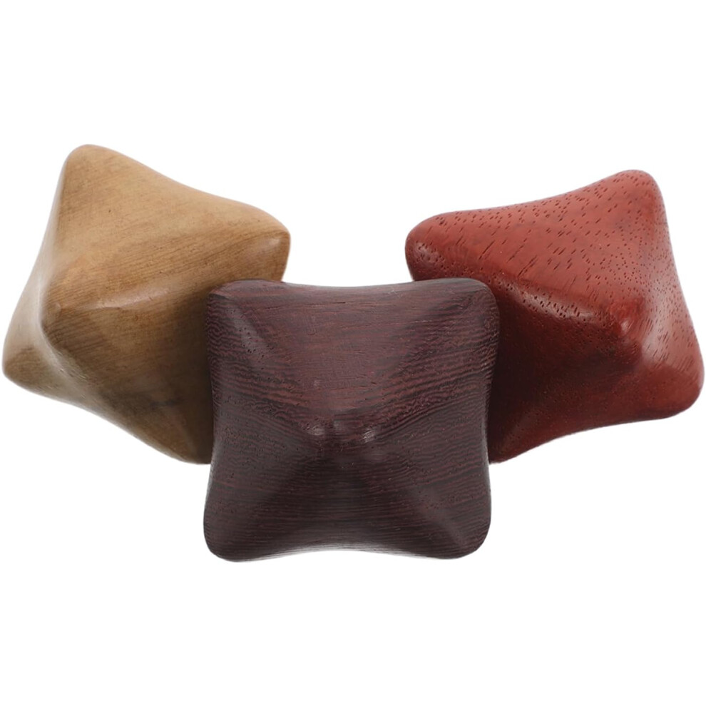 Hkhbjs 3Pcs Fragrant Wood Massage Balls Hand Massager Exercise Grip Strengthener Tool
