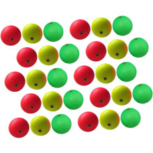 Fishing Floats Bobbers Premium Foam Buoyant Floats for Fishing Line 30Pcs Assorted Color Adjustable Depth Indicator
