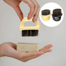 Baardborstel en kamset voor het verzorgen en stylen van gezichtshaar, multifunctioneel, voor mannen, 2 stuks