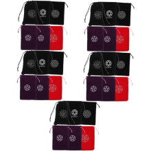 30 bolsas de almacenamiento para cartas de tarot con cordón, pequeñas y portátiles, ideales para viajes. Decoración elegante.