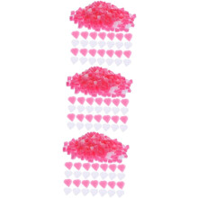 3pcs Heart Shape Foam Balls for Crafts Wedding Supplies Valentine's Day Box Decoration DIY Package Filler Material