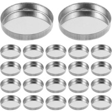 30 Stück leere runde Lidschattenpfännchen aus Metall, Kosmetik-Nachfüllpfännchen