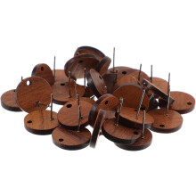 30 Stück Ohrstecker aus Holz zum Selbermachen – kreative Ohrstecker für die Schmuckherstellung, geeignet für handgefertigten Ohrschmuck