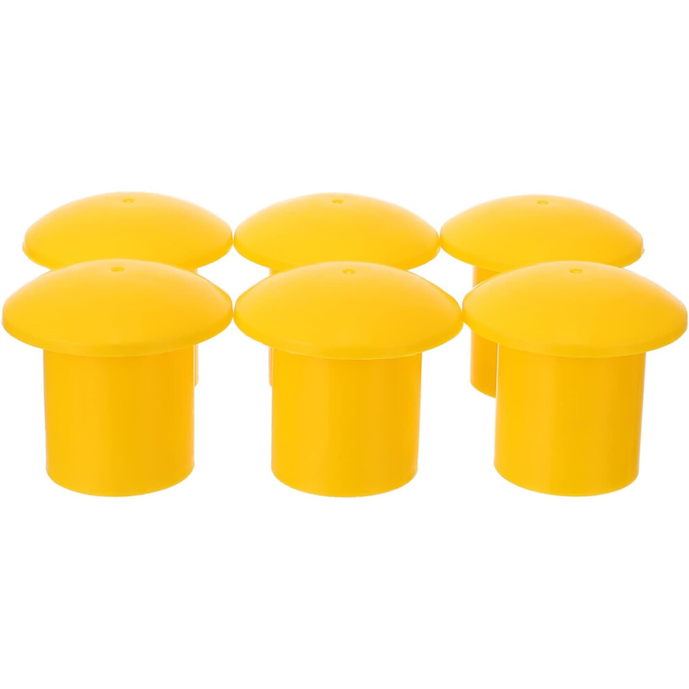 30Pcs Steel Bar Protective Caps Rebar Safety Covers Plastic Mushroom End Protectors 5455468314766