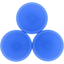 30-teiliges Set blauer 64-mm-Airhockey-Pucks mit Schiebern für Airhockey-Tische, geeignet