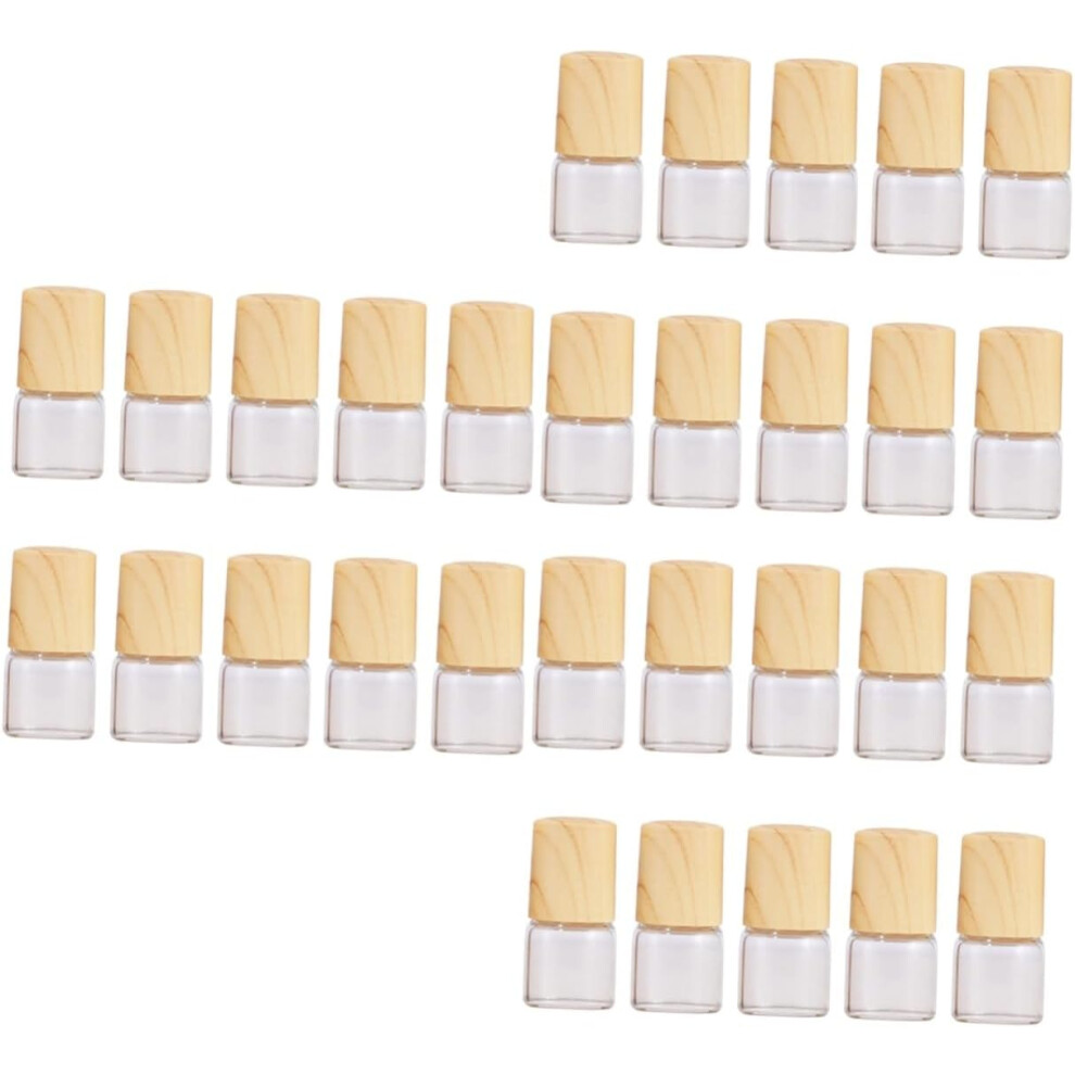 Hkhbjs 30Pcs Glass Roll Bottle Essential Oil Roller Bottles Refillable Sample For Travel Portable Toiletry Tube Vials For Aromatherapy