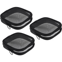 Mesh Makeup Bag Travel Cosmetic Bag for Women Girls Zipper Portable Mesh Toiletry Pouch for Shower Organizer Use