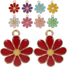 30 Miniatur-Gänseblümchen-Anhänger aus Legierung für DIY-Schmuck: Halsketten, Armbänder, Ohrringe, Schlüsselanhänger