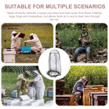 2 unidades de mosquiteras para exteriores, cubierta de malla protectora contra moscas para pesca y apicultura.