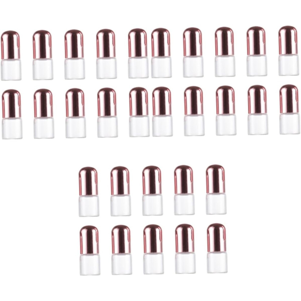 Hkhbjs 30Pcs Refillable Glass Roller Bottles Lid Glass Perfume Bottles For Essential Oils Roller For Travel Toiletries Use