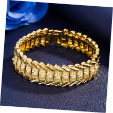 2er-Set Auto-Blumen-Armbänder für Herren, schwere Metallkettenarmbänder, stilvolle Handgelenkketten für den Alltag und besondere Anlässe