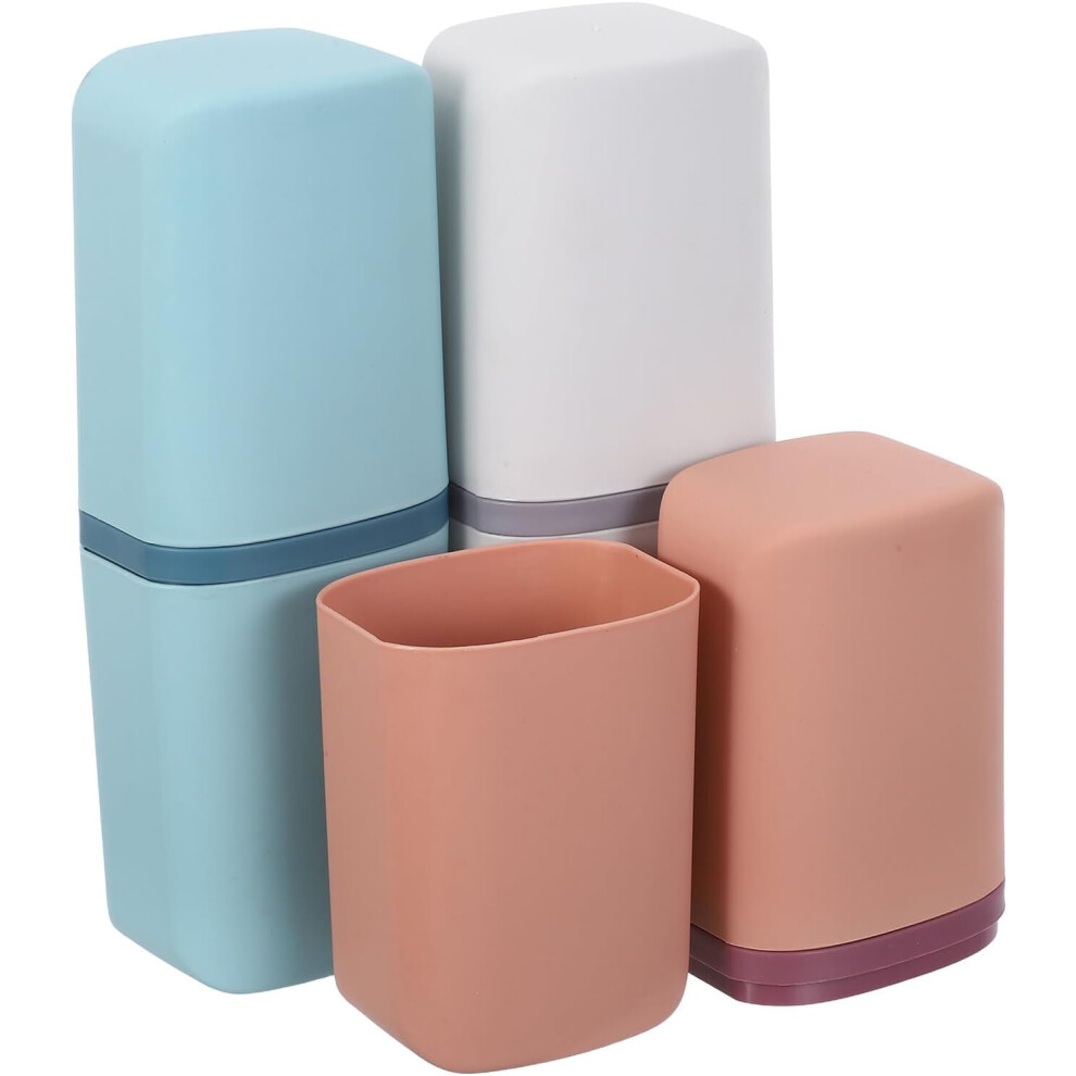 Hkhbjs 3Pcs Portable Travel Toothbrush And Toothpaste Case, Leak-Resistant Plastic Toothbrush Holder Box